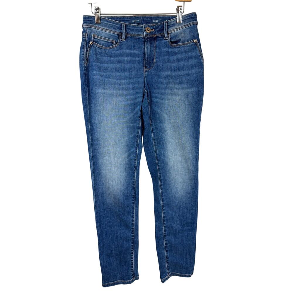 J Jill Authentic Fit Slim Ankle Jeans Size 4 Cotton Blend